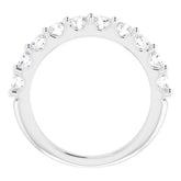 Platinum 1 1/5 CTW Natural Diamond Anniversary Band